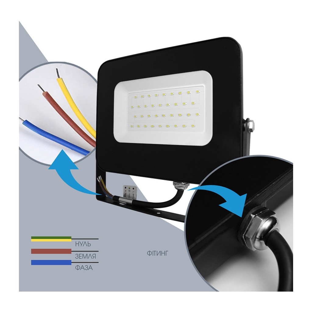 Прожектор ELM Matrix M- 70- 41 6500 (26-0042) - фото 5 Прожектор ELM Matrix M- 70- 41 6500 (26-0042) - фото 5