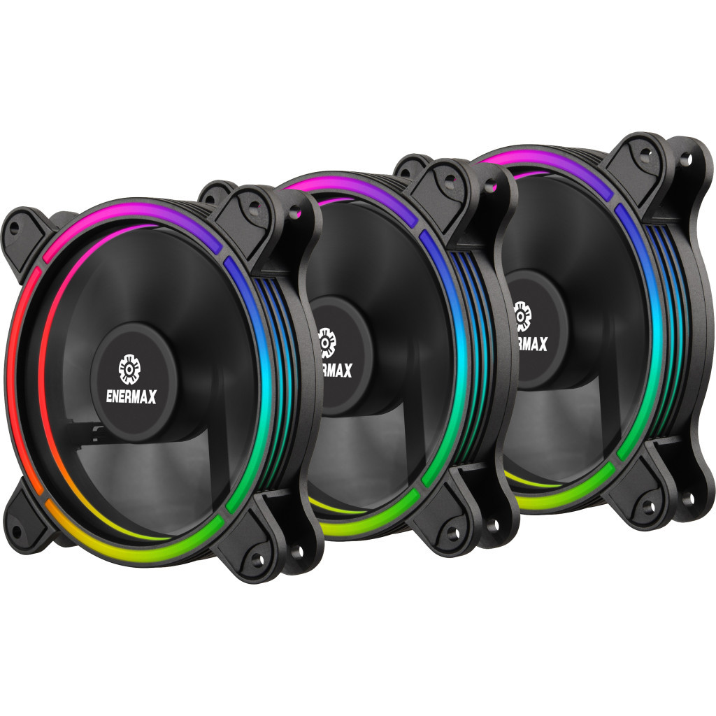 Кулер до корпусу Enermax T.B.RGB A.D.3 PACK (UCTBRGBA12P-BP3) - фото 1