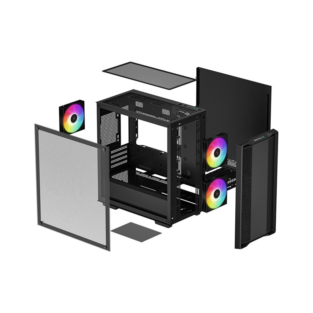 Корпус Deepcool CC360 ARGB (R-CC360-BKAPM3-G-1) - фото 4 Корпус Deepcool CC360 ARGB (R-CC360-BKAPM3-G-1) - фото 4