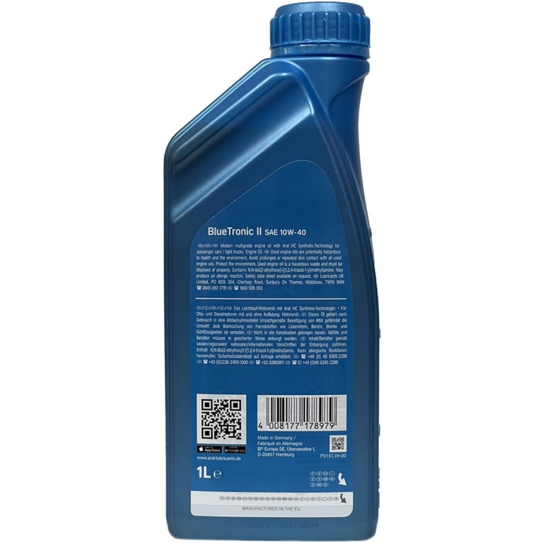 Моторна олива Aral BlueTronic II 10W-40, 1л (74357) - фото 2