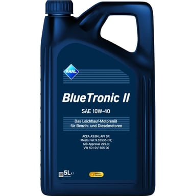 Моторна олива Aral BlueTronic II 10W-40, 5л (74523) - фото 1