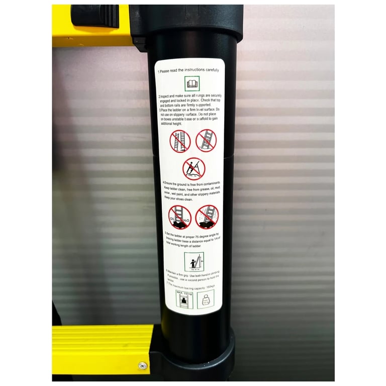 Драбина GTM телескопічна 13сх. 3,8м (KME1038Y/881038) - фото 4
