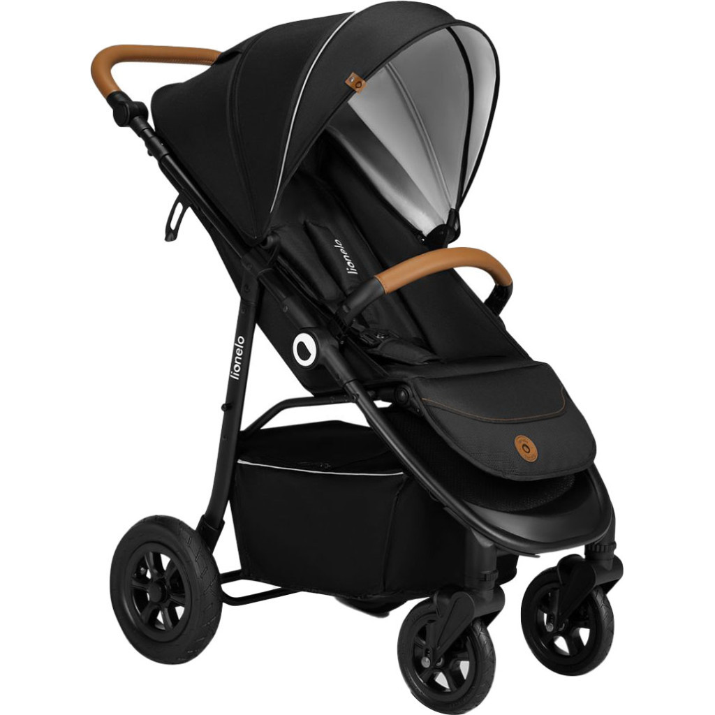 Коляска Lionelo Natt Black Onyx (LO-NATT BLACK ONYX) - фото 1 Коляска Lionelo Natt Black Onyx (LO-NATT BLACK ONYX) - фото 1