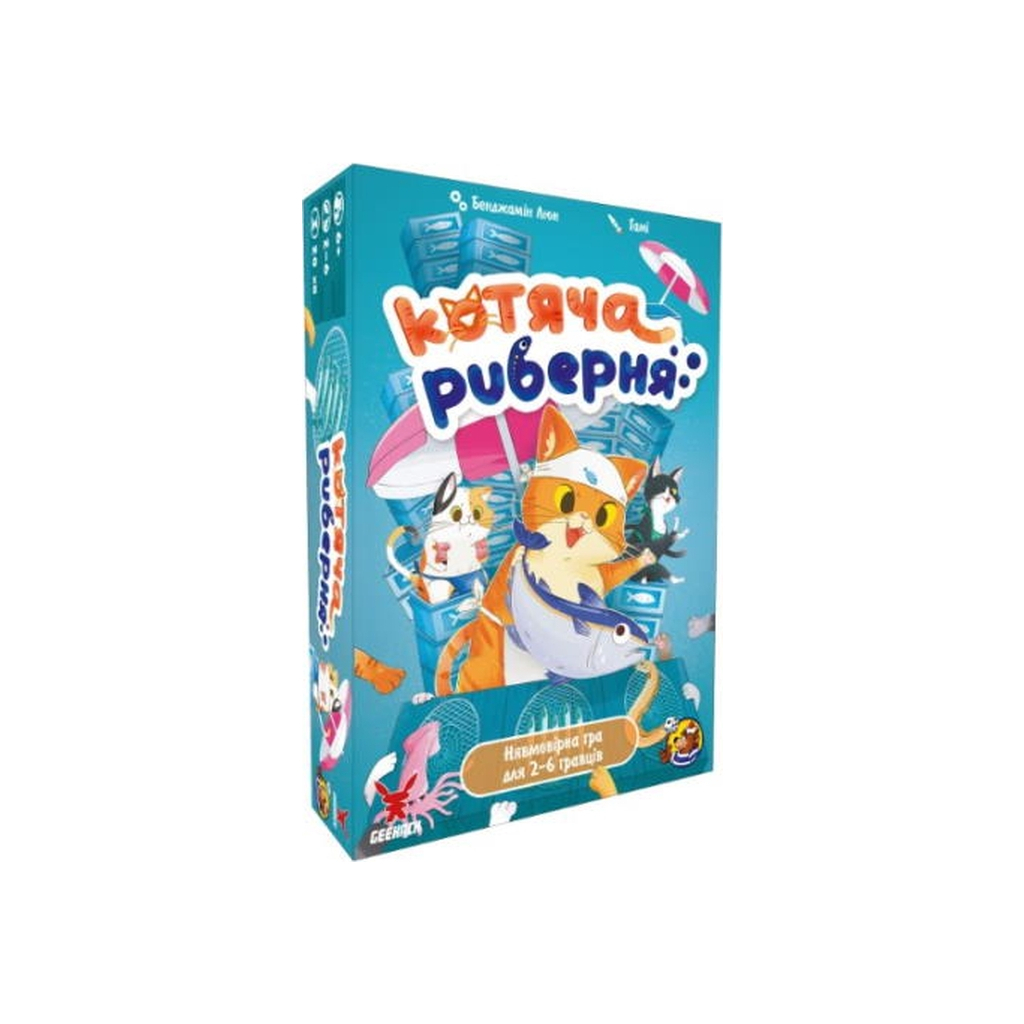 Настільна гра Geekach Games Котяча риберня (Fish & Katz) українська (GKCH158) - фото 1 Настільна гра Geekach Games Котяча риберня (Fish & Katz) українська (GKCH158) - фото 1