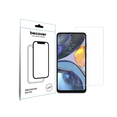 Скло захисне BeCover Motorola Moto E32s 3D Crystal Clear Glass (709734) - фото 1