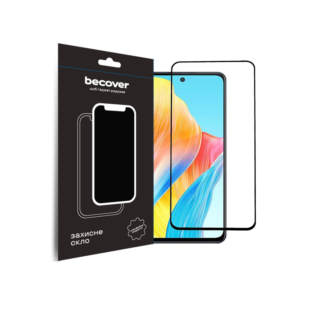 Скло захисне BeCover Oppo A98 5G Black (709772) - фото 1