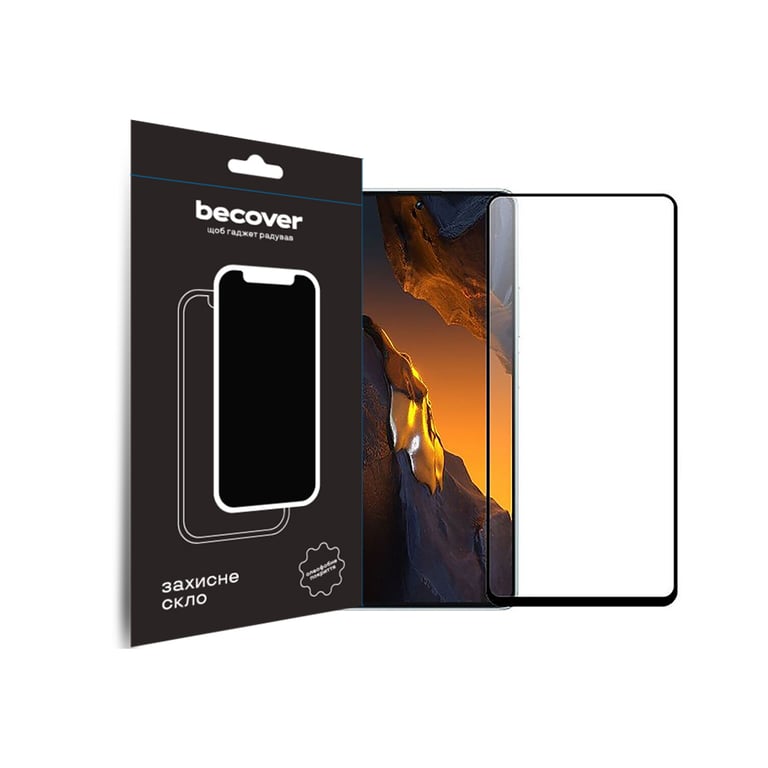 Скло захисне BeCover Poco F5 Black (709743) - фото 1