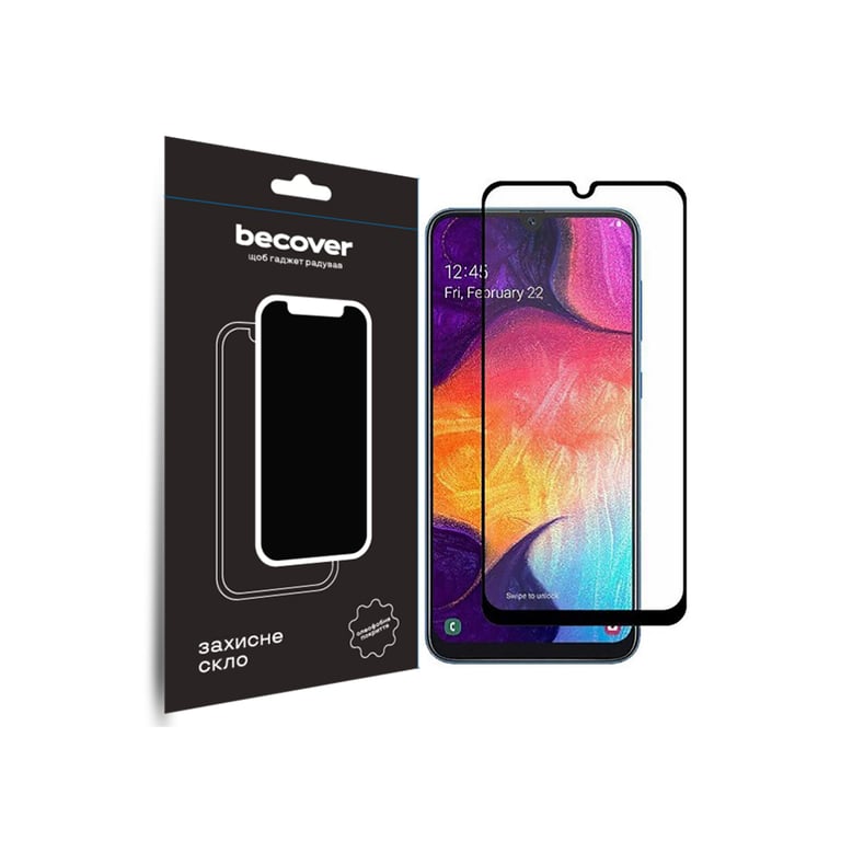 Скло захисне BeCover ZTE Blade A53 Black (709760) - фото 1