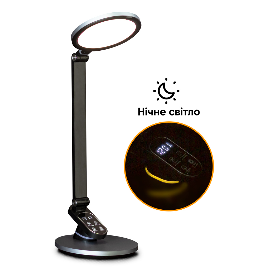 Настільна лампа Mealux DL- 410 (BL1235 Grey) - фото 2 Настільна лампа Mealux DL- 410 (BL1235 Grey) - фото 2