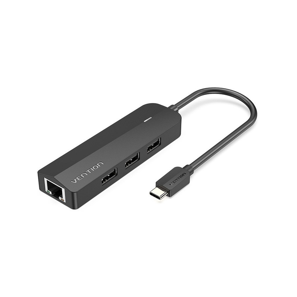 Концентратор Vention USB 3.1 Type-C to 3xUSB 2.0+MicroUSB+RJ45 100M Ethernet black (TGOBB) Концентратор Vention USB 3.1 Type-C to 3xUSB 2.0+MicroUSB+RJ45 100M Ethernet black (TGOBB)