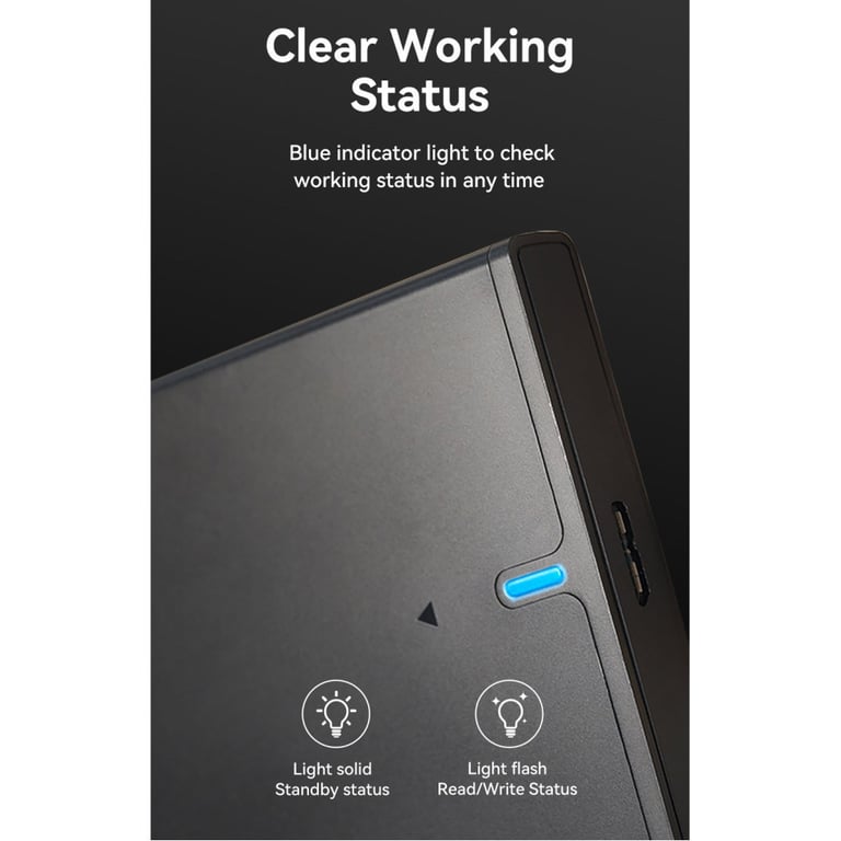 Кишеня зовнішня Vention 2.5" HDD/SSD USB 3.0 Micro-B Black (KPAB0) - фото 10
