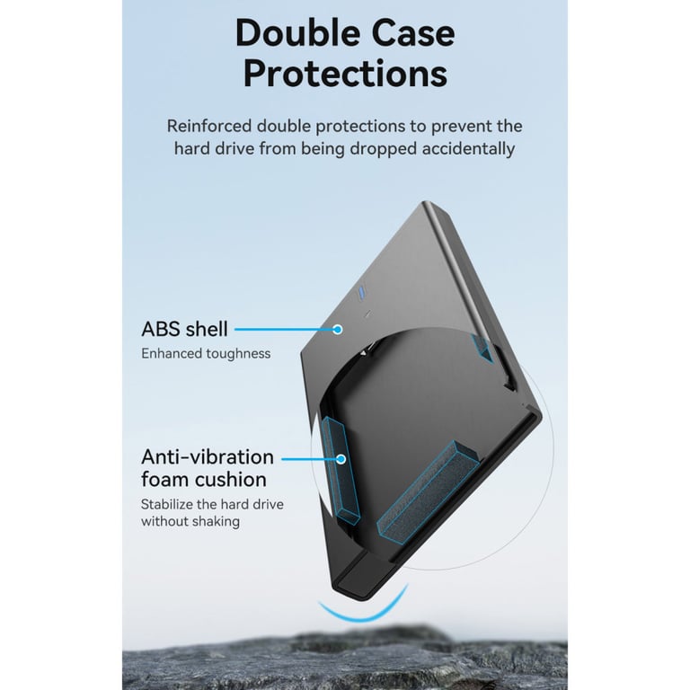 Кишеня зовнішня Vention 2.5" HDD/SSD USB 3.0 Micro-B Black (KPAB0) - фото 6