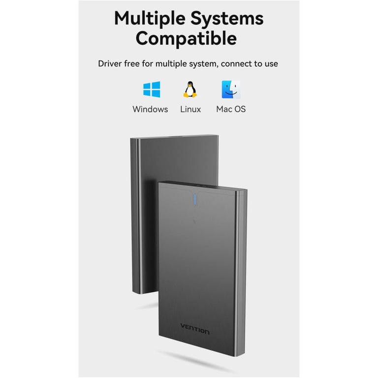 Кишеня зовнішня Vention 2.5" HDD/SSD USB 3.0 Micro-B Black (KPAB0) - фото 8