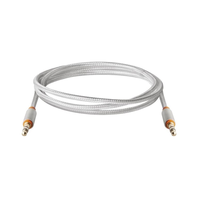 Кабель мультимедійний AUX Audio 3.5mm M/M 1.2m JACK01-03 white Defender (87513) - фото 2