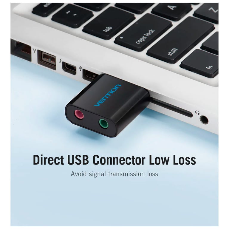 Звукова плата Vention Audio USB 2х3,5mm jack Metal (VAB-S17-B) - фото 7