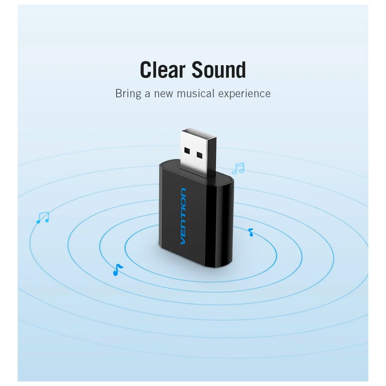 Звукова плата Vention Audio USB 2х3,5mm jack Metal (VAB-S17-B) - фото 8