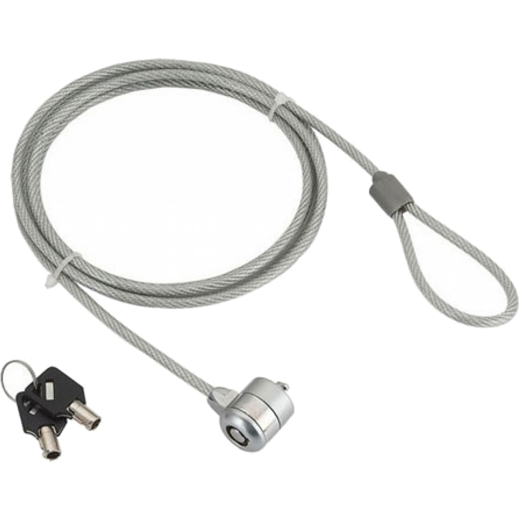 Тросик із замком до ноутбука Gembird із замком та 2 ключі (LK-K-01) - фото 1 Тросик із замком до ноутбука Gembird із замком та 2 ключі (LK-K-01) - фото 1