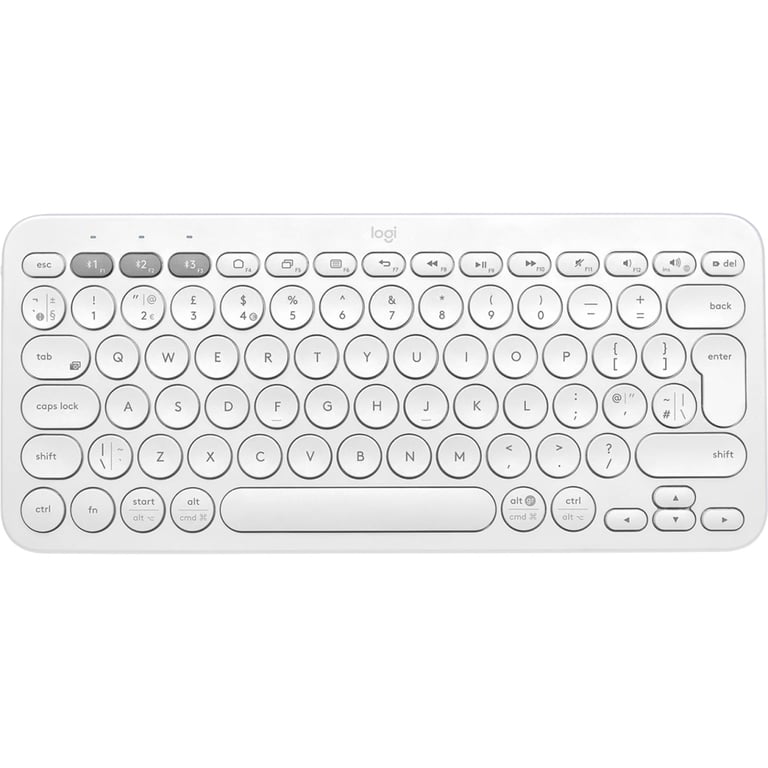 Клавіатура Logitech K380s Multi-Device Bluetooth UA White (920-011852) - фото 1