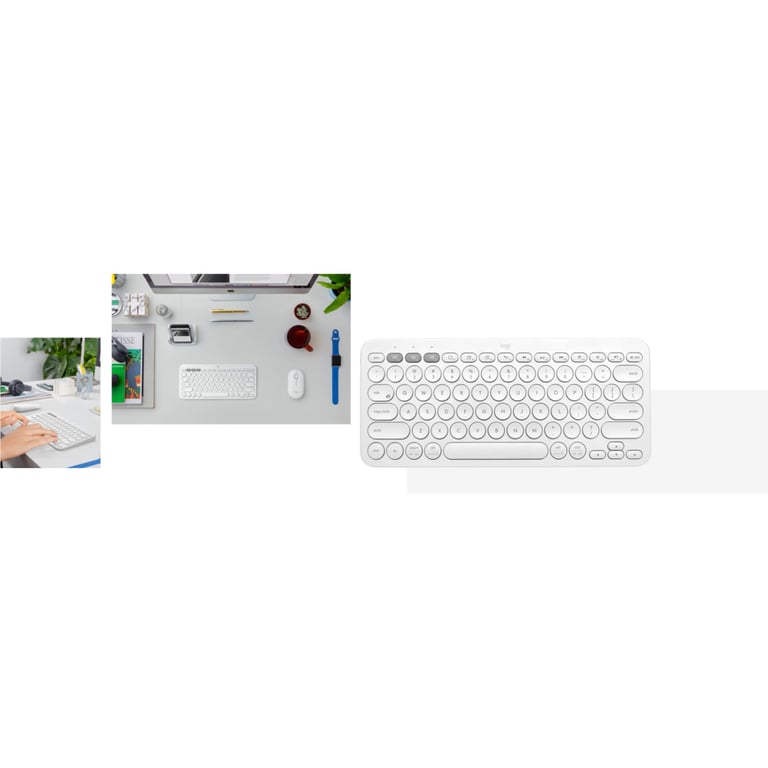 Клавіатура Logitech K380s Multi-Device Bluetooth UA White (920-011852) - фото 7