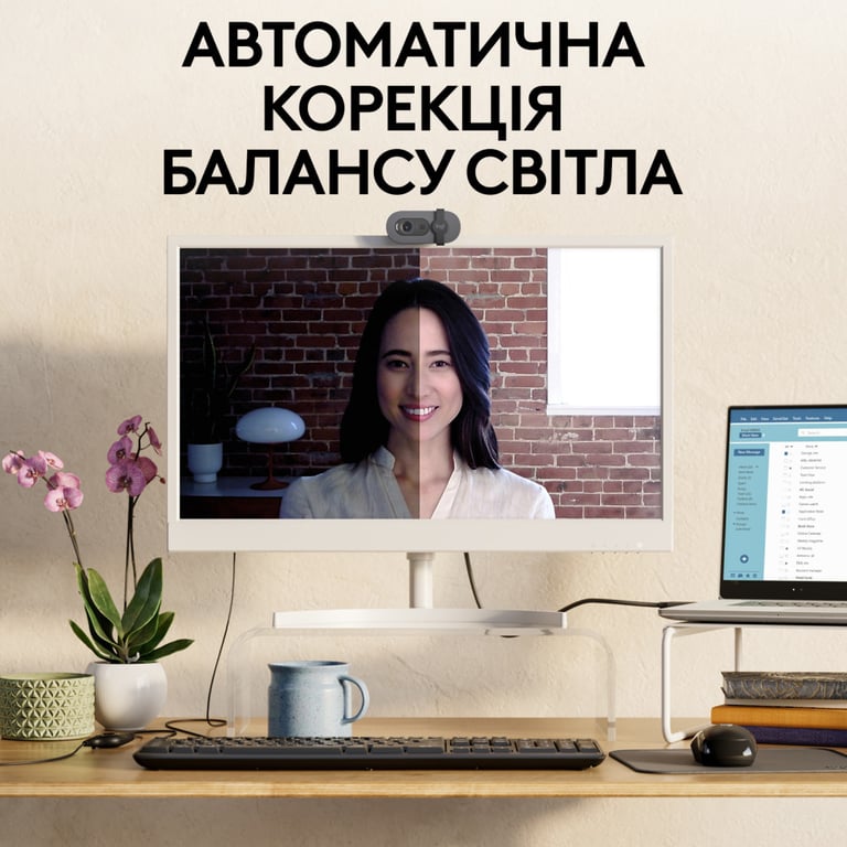 Веб-камера Logitech Brio 100 Full HD Graphite (960-001585) - фото 3