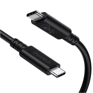Дата кабель USB-C to USB-C 0.8m USB 4 100W 40Gbps 8K60Hz Choetech (XCC-1028) - фото 1