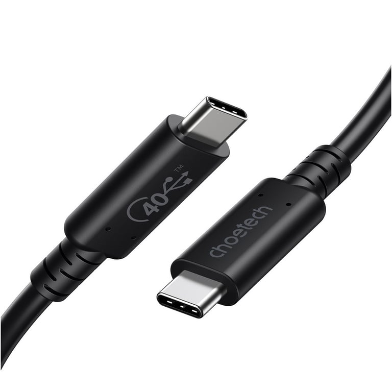 Дата кабель USB-C to USB-C 0.8m USB 4 100W 40Gbps 8K60Hz Choetech (XCC-1028) - фото 2