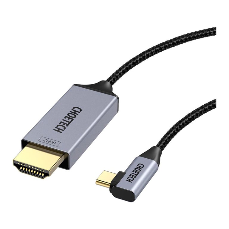 Кабель мультимедійний USB-C to HDMI 1.8m USB 3.1 L-type 4K60Hz Choetech (XCH-1803) - фото 2