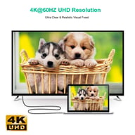 Кабель мультимедійний USB-C to HDMI 1.8m USB 3.1 L-type 4K60Hz Choetech (XCH-1803) - фото 4