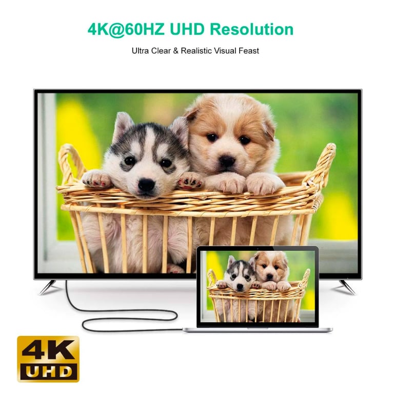 Кабель мультимедійний USB-C to HDMI 1.8m USB 3.1 L-type 4K60Hz Choetech (XCH-1803) - фото 4