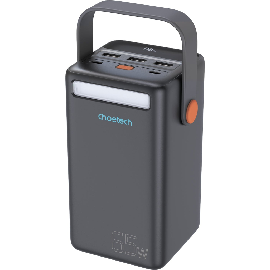 Батарея універсальна Choetech 50000mAh, PD/3.0/65W, QC/3.0/18W, USB-C, 3*USB-A, mirco USB, LED Light (B664-CCBE) - фото 1 Батарея універсальна Choetech 50000mAh, PD/3.0/65W, QC/3.0/18W, USB-C, 3*USB-A, mirco USB, LED Light (B664-CCBE) - фото 1