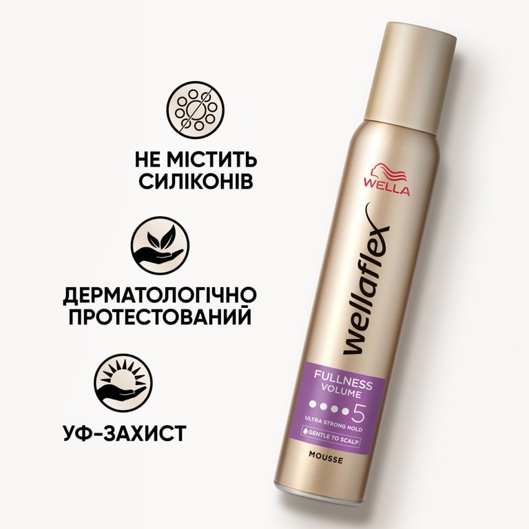 Мус для волосся WellaFlex Об'єм для тонкого волосся Суперсильна фіксація 200 мл (4064666230894/4056800912483) - фото 6