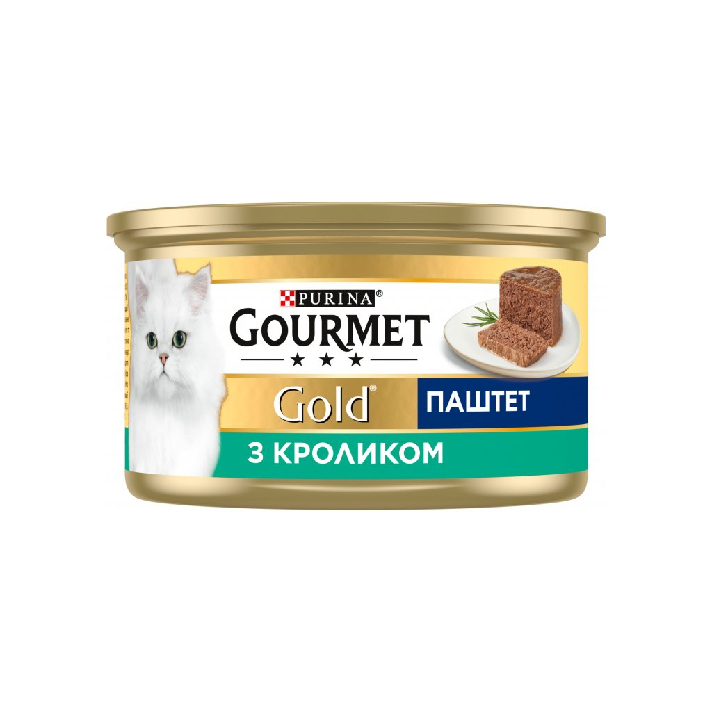 Паштет для котів Purina Gourmet Gold. З кроликом 85 г (7613033728747) - фото 2 Паштет для котів Purina Gourmet Gold. З кроликом 85 г (7613033728747) - фото 2