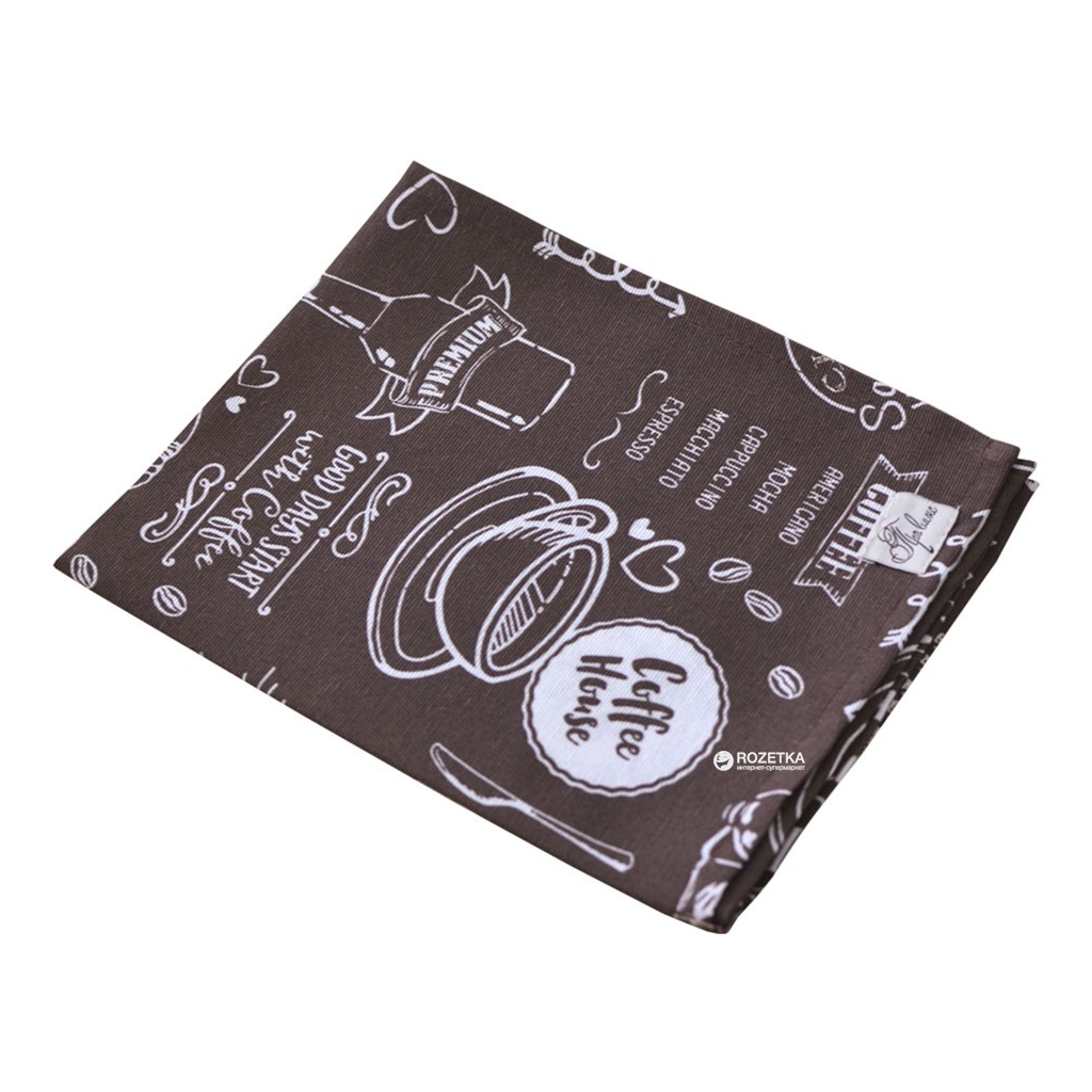 Серветка на стіл Прованс Breakfast brown 35х45 см (4823093408586) - фото 1 Серветка на стіл Прованс Breakfast brown 35х45 см (4823093408586) - фото 1