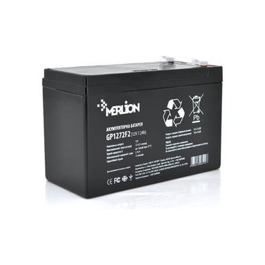 Батарея до ДБЖ Merlion 12V-7.2Ah black (GP1272F2B) - фото 1
