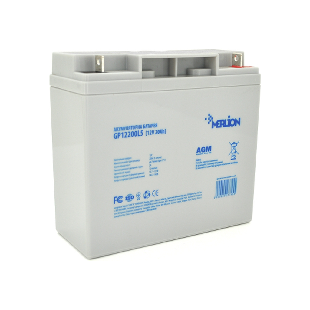 Батарея до ДБЖ Merlion GP12200L5 12V-20Ah (GP12200L5) - фото 1