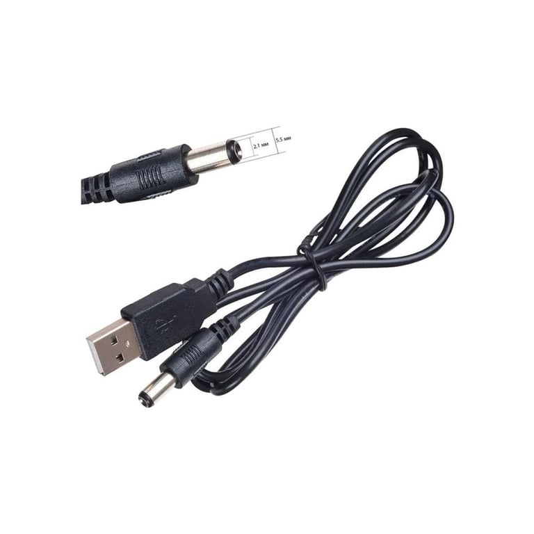 Кабель живлення USB to DC 5.5x2.1mm 5V 1.0m Dynamode (DM-USB-DC-5.5x2.1mm) - фото 4