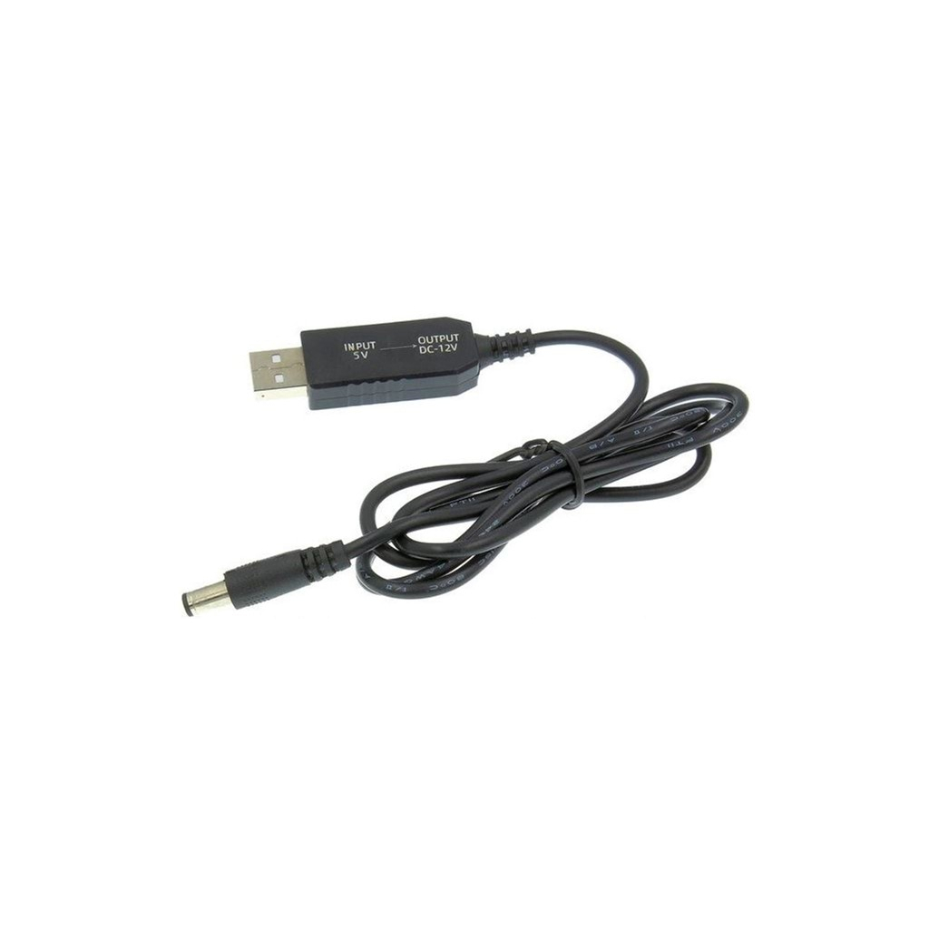 Кабель живлення USB to DC 5.5x2.1mm 12V 1.0m Dynamode (DM-USB-DC-5.5x2.1-12V) - фото 1