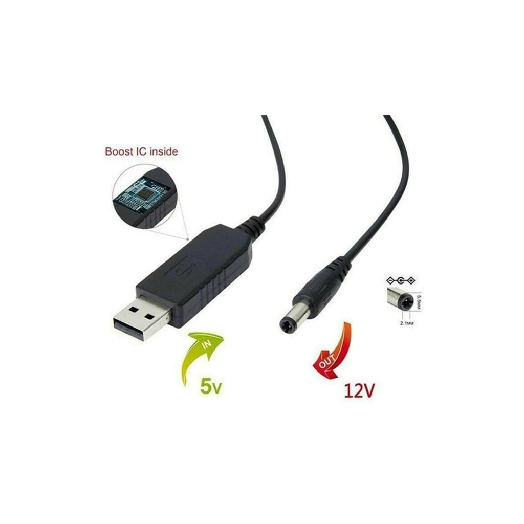 Кабель живлення USB to DC 5.5x2.1mm 12V 1.0m Dynamode (DM-USB-DC-5.5x2.1-12V) - фото 5 Кабель живлення USB to DC 5.5x2.1mm 12V 1.0m Dynamode (DM-USB-DC-5.5x2.1-12V) - фото 5