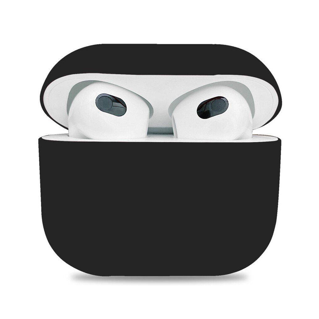 Чохол для навушників Armorstandart Ultrathin Silicone Case для Apple AirPods 3 Black (ARM60297) - фото 1 Чохол для навушників Armorstandart Ultrathin Silicone Case для Apple AirPods 3 Black (ARM60297) - фото 1