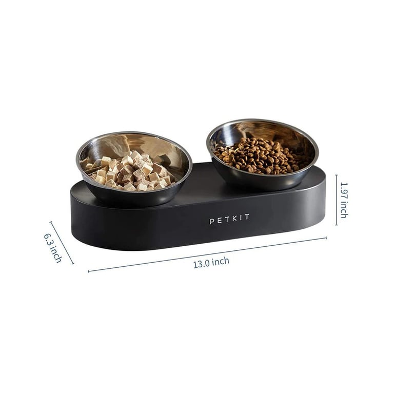 Універсальний посуд для тварин Petkit FRESH NANO-METAL Pet Cat TWO Bowl Stand (P5201) - фото 2