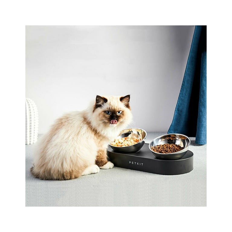 Універсальний посуд для тварин Petkit FRESH NANO-METAL Pet Cat TWO Bowl Stand (P5201) - фото 3