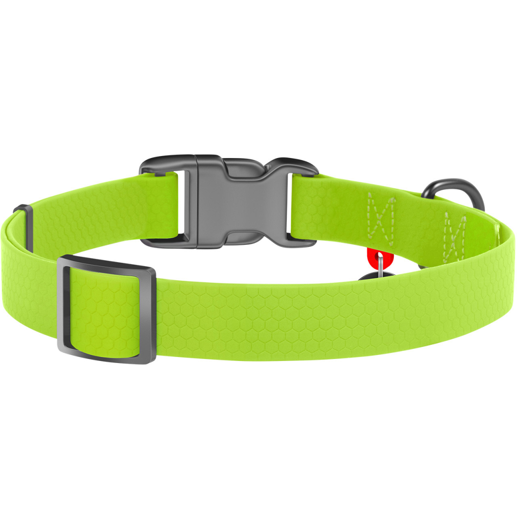 Нашийник для тварин WAUDOG Waterproof з QR паспортом Ш 15 мм Д 25-35 см салатовий (27395) - фото 2 Нашийник для тварин WAUDOG Waterproof з QR паспортом Ш 15 мм Д 25-35 см салатовий (27395) - фото 2
