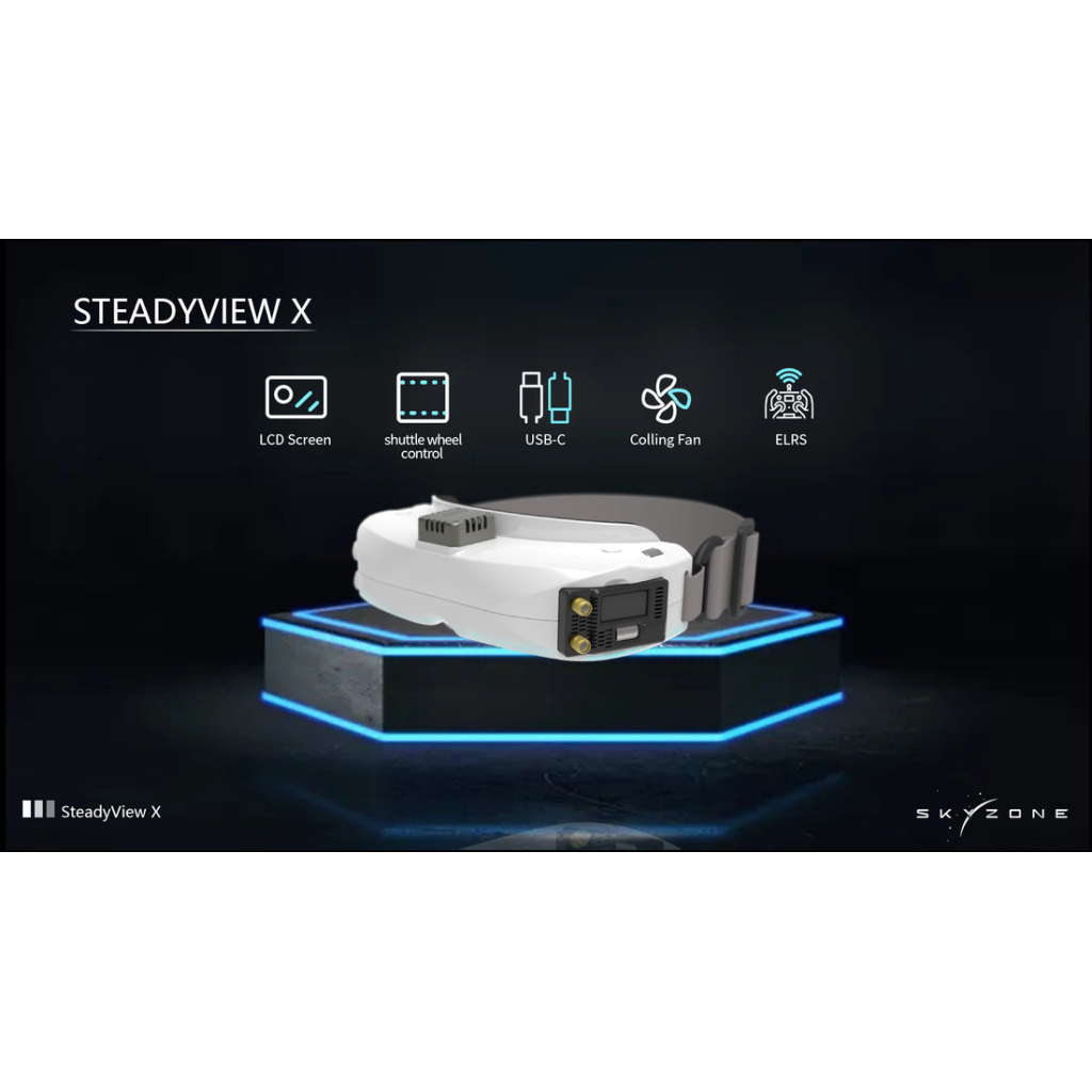 Відеоприймач (VRX) Skyzone SteadyView X 5-5.8GHz 56CH L, X Band (STVX5G) - фото 3 Відеоприймач (VRX) Skyzone SteadyView X 5-5.8GHz 56CH L, X Band (STVX5G) - фото 3