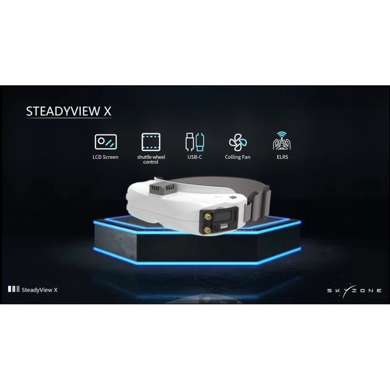 Відеоприймач (VRX) Skyzone SteadyView X 5-5.8GHz 56CH L, X Band (STVX5G) - фото 3