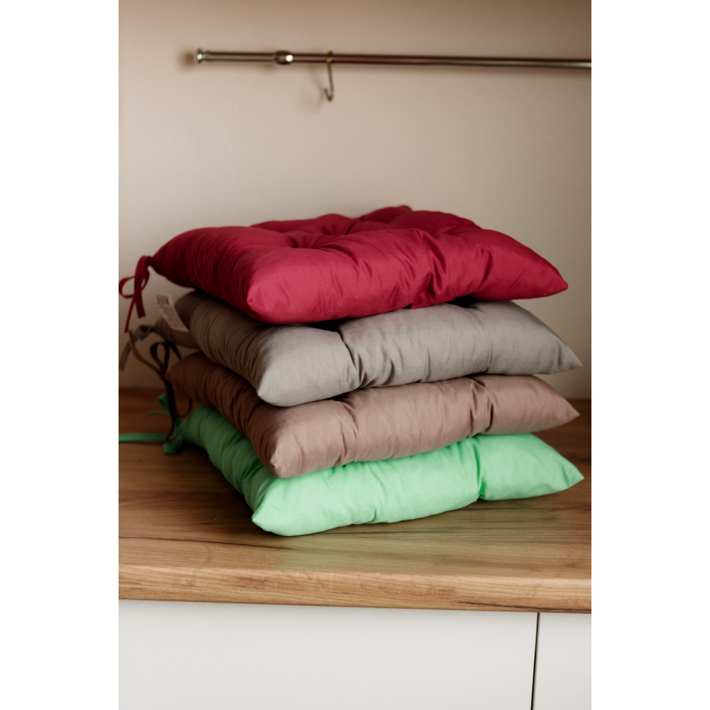 Подушка на стілець Прованс Фібра сіра 40х40 см (4823093447004) - фото 4 Подушка на стілець Прованс Фібра сіра 40х40 см (4823093447004) - фото 4