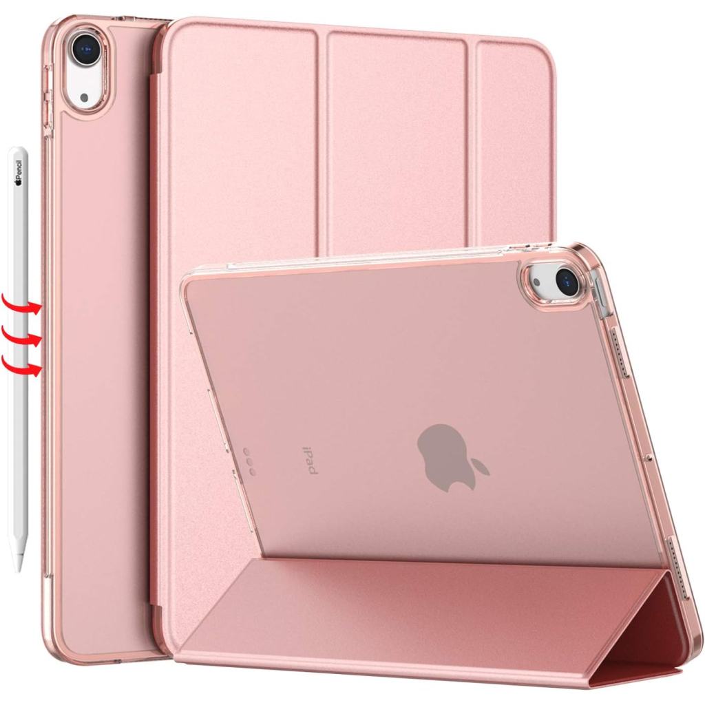 Чохол до планшета BeCover Tri Fold Hard Apple iPad Air 5 (2022) 10.9" Pink (709664) - фото 1
