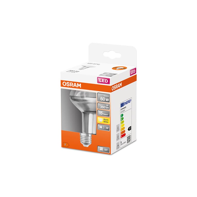 Лампочка Osram LED R80 60 4,3W/827 230V GL E27 (4058075433304) - фото 3