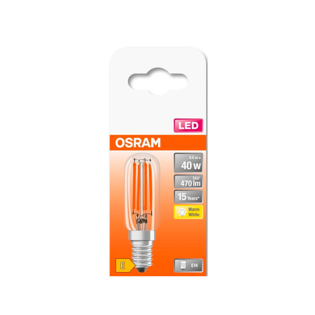Лампочка Osram LED T26 40 4W/827 230V FIL E14 (4058075432932) - фото 3 Лампочка Osram LED T26 40 4W/827 230V FIL E14 (4058075432932) - фото 3