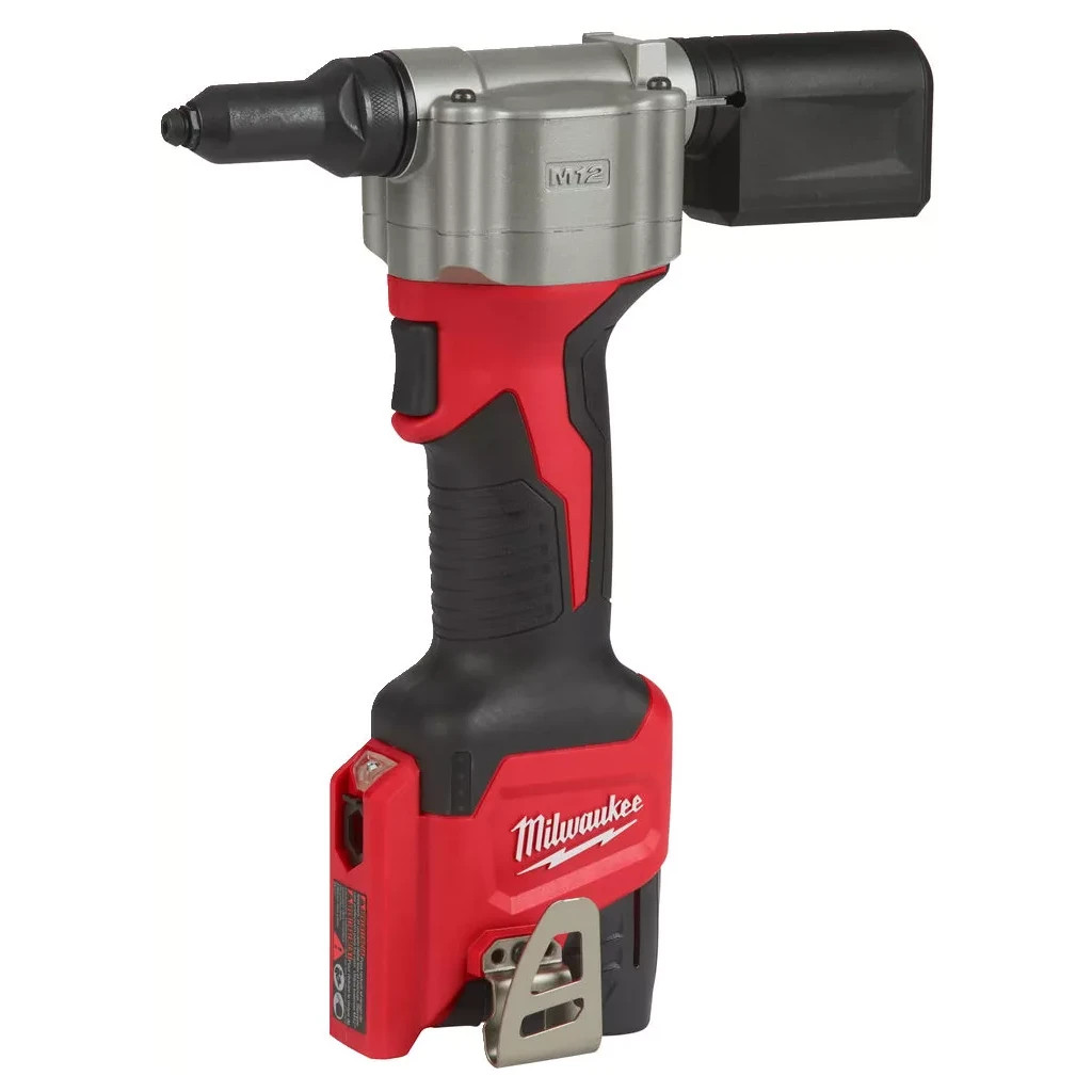 Заклепувальник Milwaukee аккумуляторний M12 BPRT-201X, діаметр 2,4-4,8мм (4933464405) - фото 9 Заклепувальник Milwaukee аккумуляторний M12 BPRT-201X, діаметр 2,4-4,8мм (4933464405) - фото 9