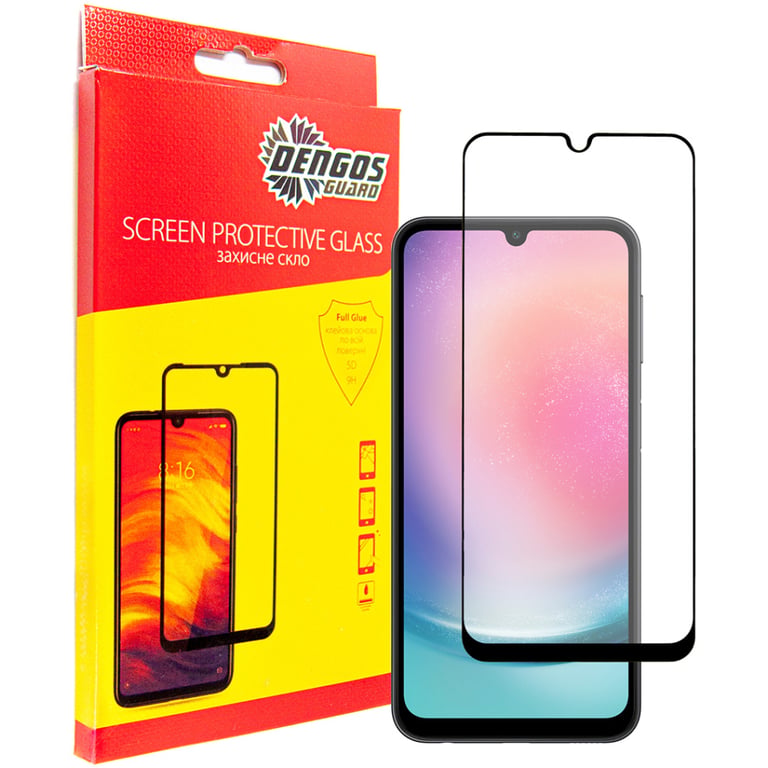 Скло захисне Dengos Full Glue Samsung Galaxy M34 5G (TGFG-310) - фото 1